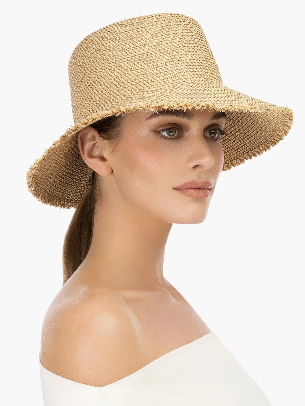 Eric Javits Squisheeยฎ Bucket Hat in Color of Original Peanut